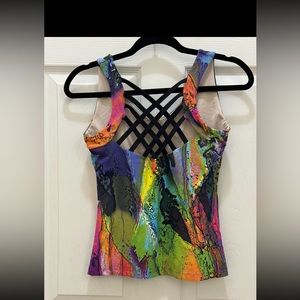 Bluefish Sport , Strappy Tank Chichi Top Size S UV50+ NWOT Activewear